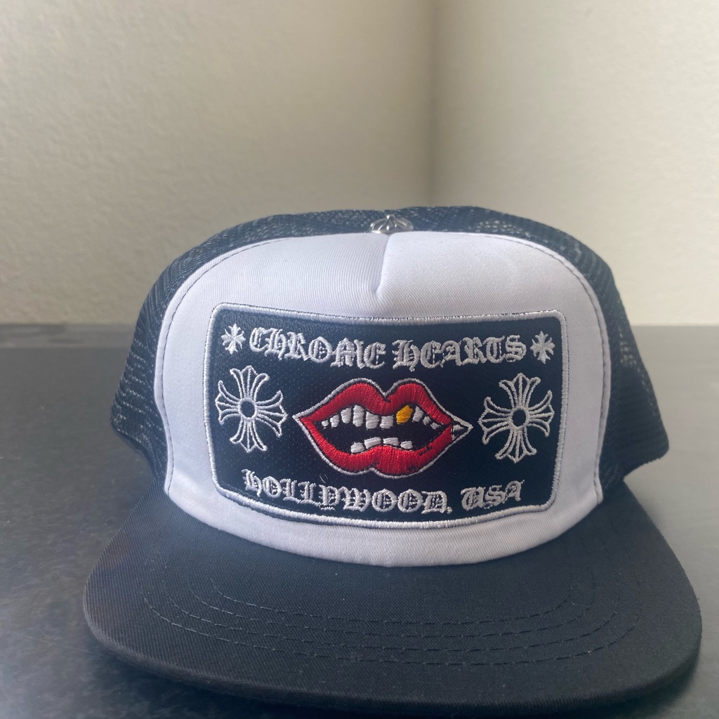 Chrome Hearts Black And White Mesh Cap